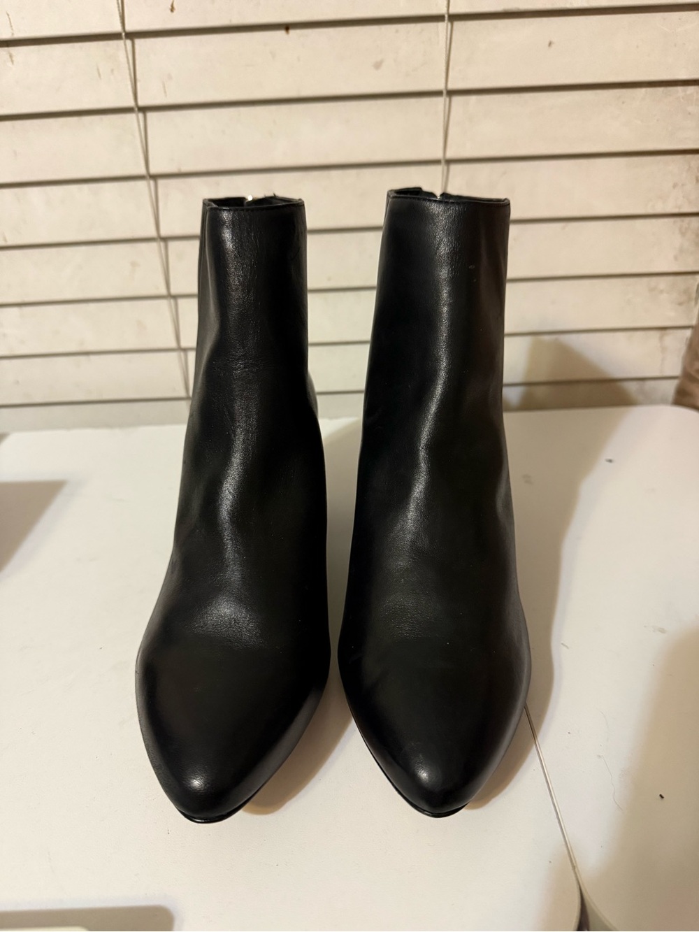 Classic Black Pointed Toe Ankle Booties